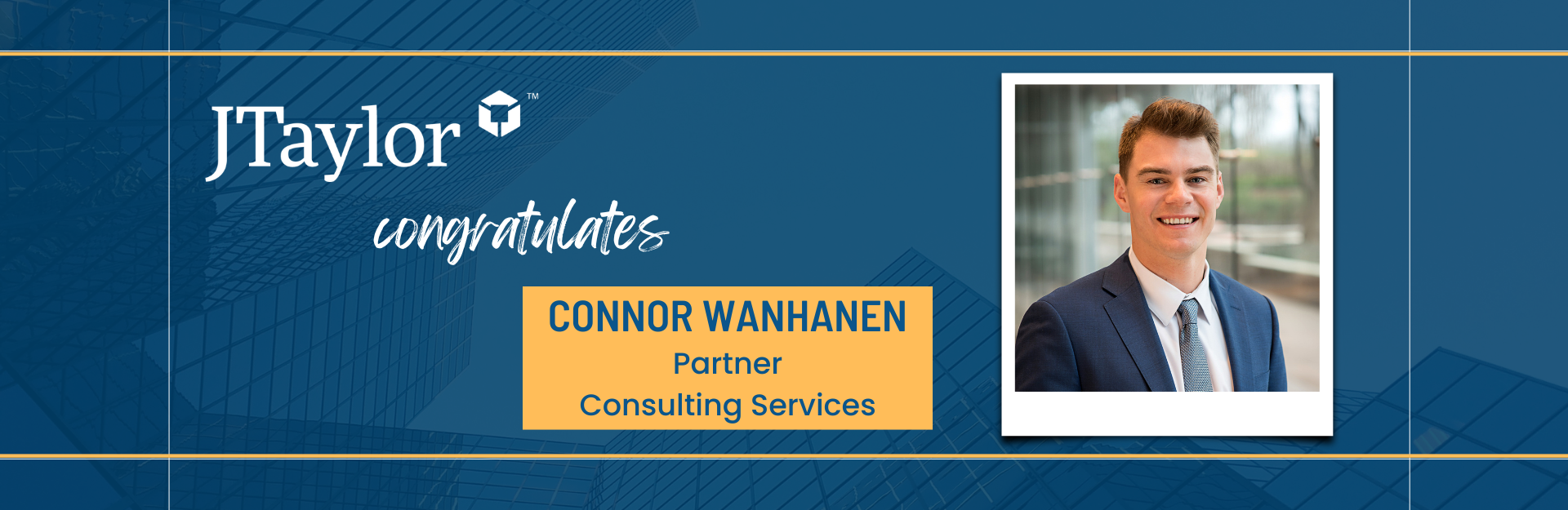 Connor Wanhanen Named Partner at JTaylor