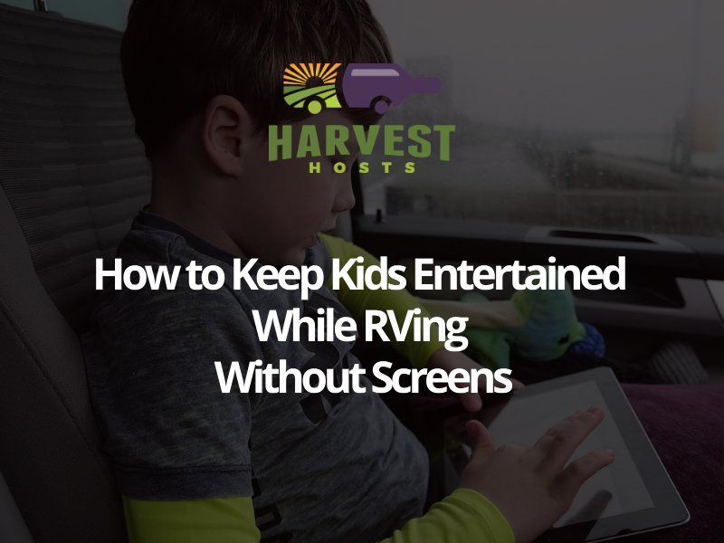 How to Keep Kids Entertained While RVing Without Screens