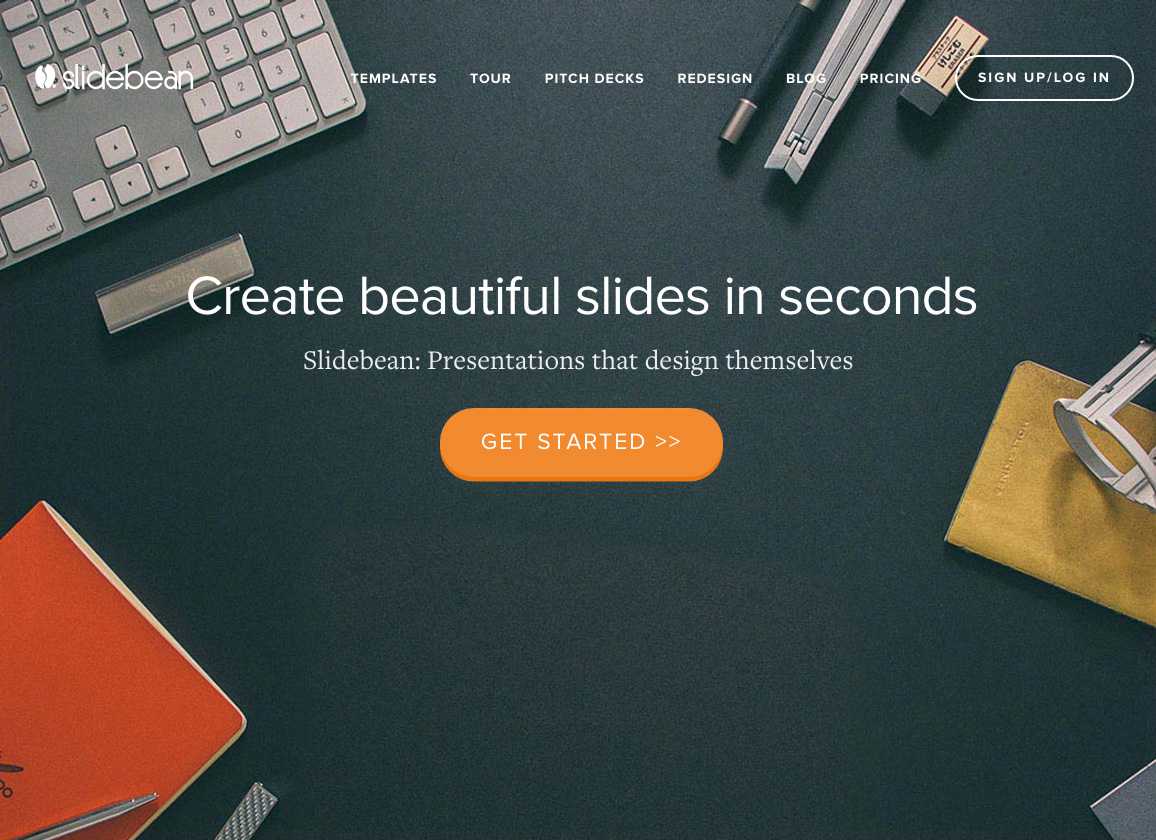 Slidebean: Professional Slide Presentation in Minutes