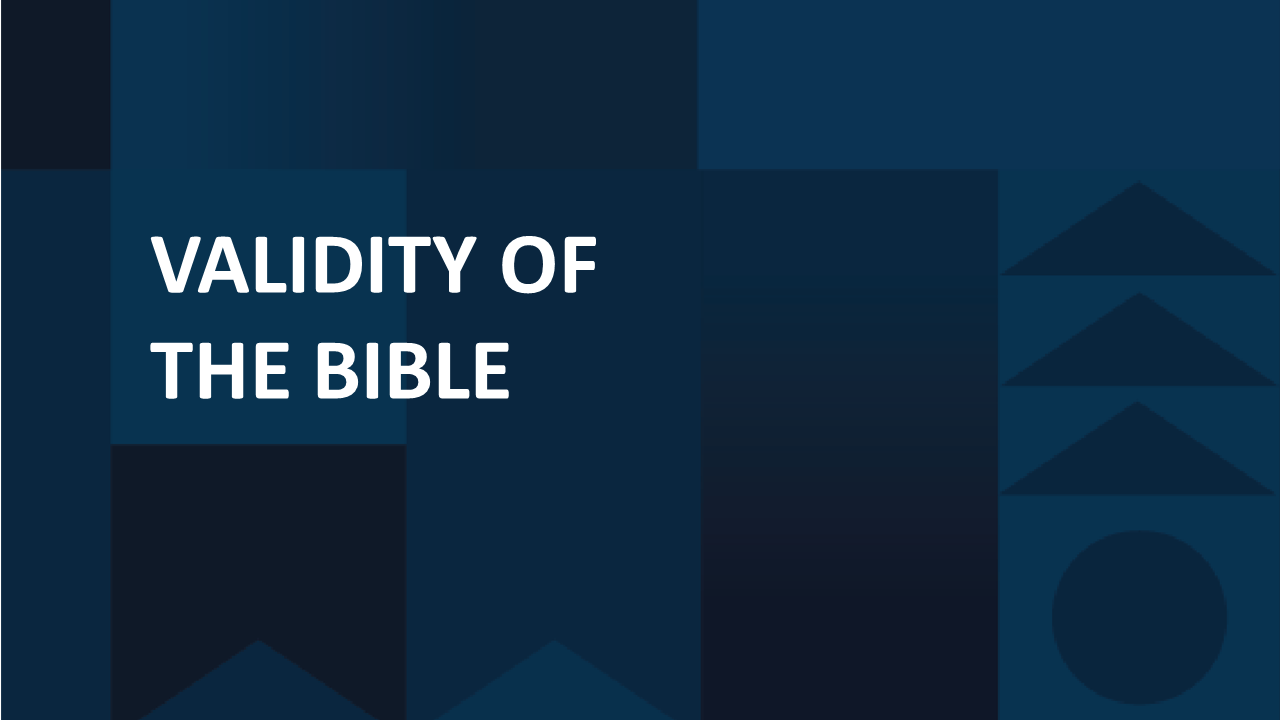 Validity of the Bible