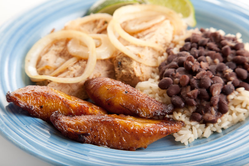 Fried sweet plantains.