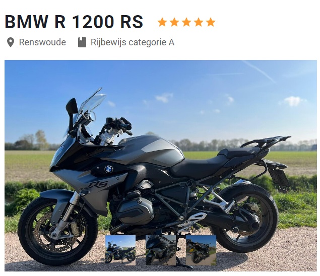 Maak een goeie foto voor de verhuur van je motor