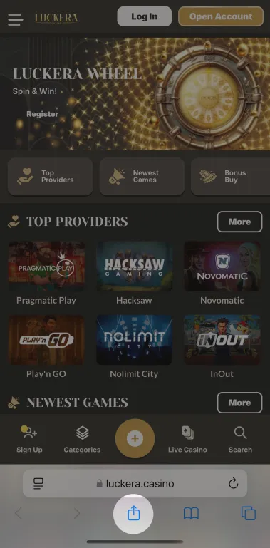 Megosztás ikon iOS Safari-ban