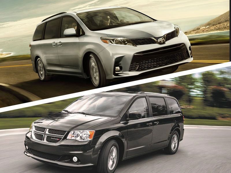 2019 Toyota Sienna vs Dodge Grand Caravan 