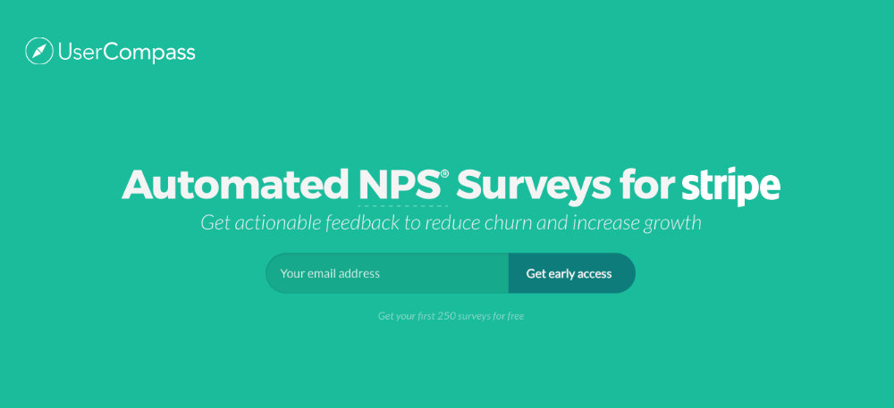 UserCompass: Send NPS Surveys to Get Customer Feedback