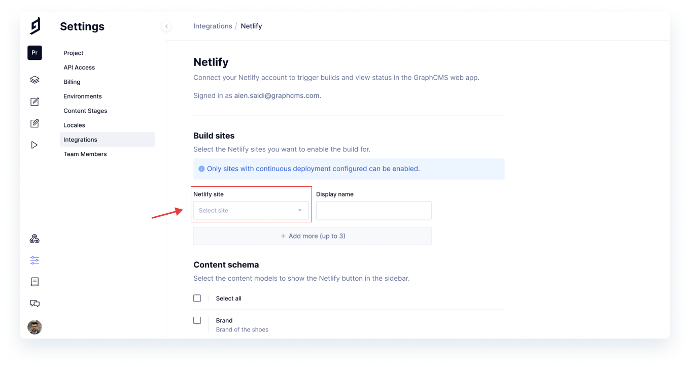 Netlify - Sites