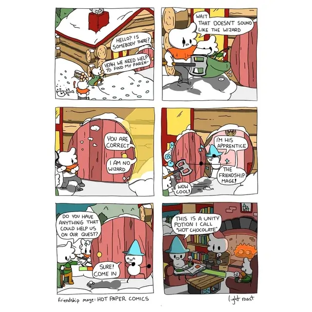 Panel 1: nullPanel 2: nullPanel 3: nullPanel 4: nullPanel 5: nullPanel 6: nullThis is the end of the comic.