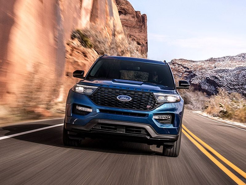 2020 Ford Explorer ST Driving Front ・  Photo by Ford 