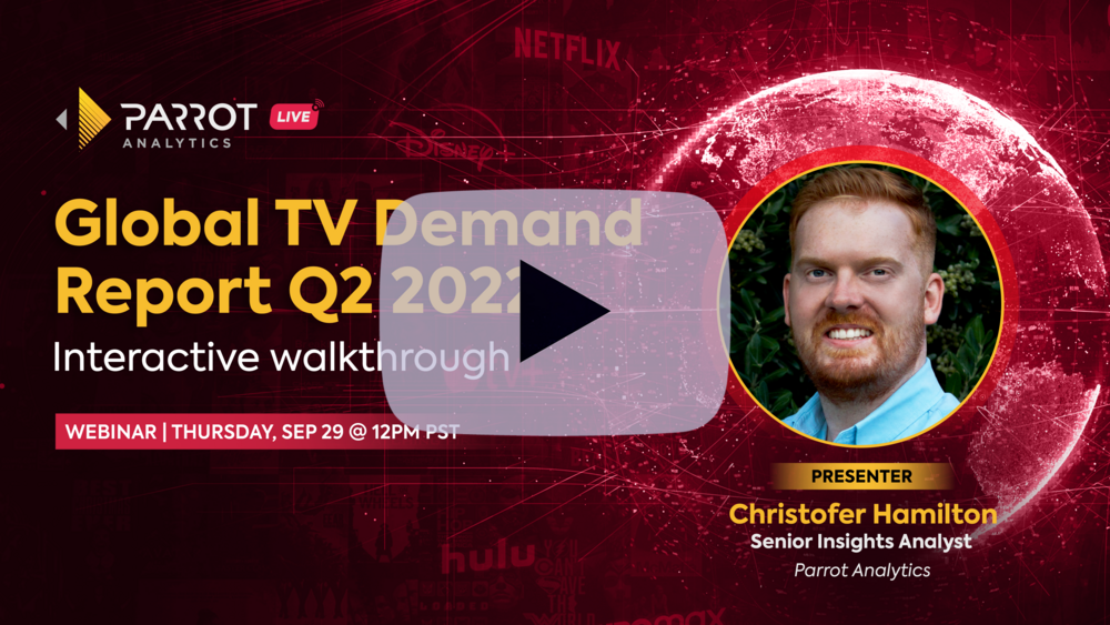 Parrot Analytics LIVE The Q2 2022 Global TV Demand Report Parrot