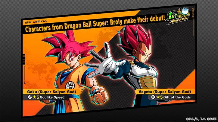 Screenshot of the Super Saiyan God Spirts.