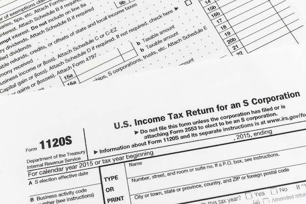 income tax documents return for S corp for how to incorporate small business