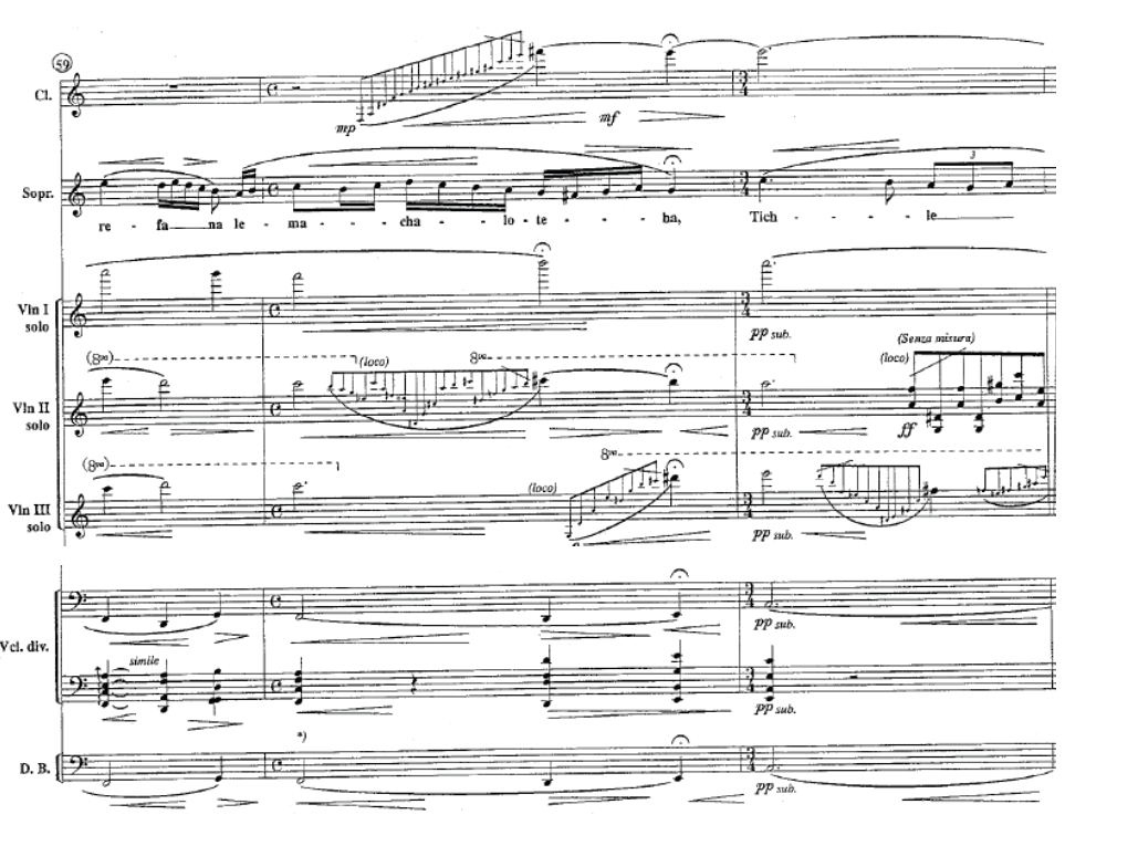 Example 1.E: Olivero, combinations (bars 59-61)