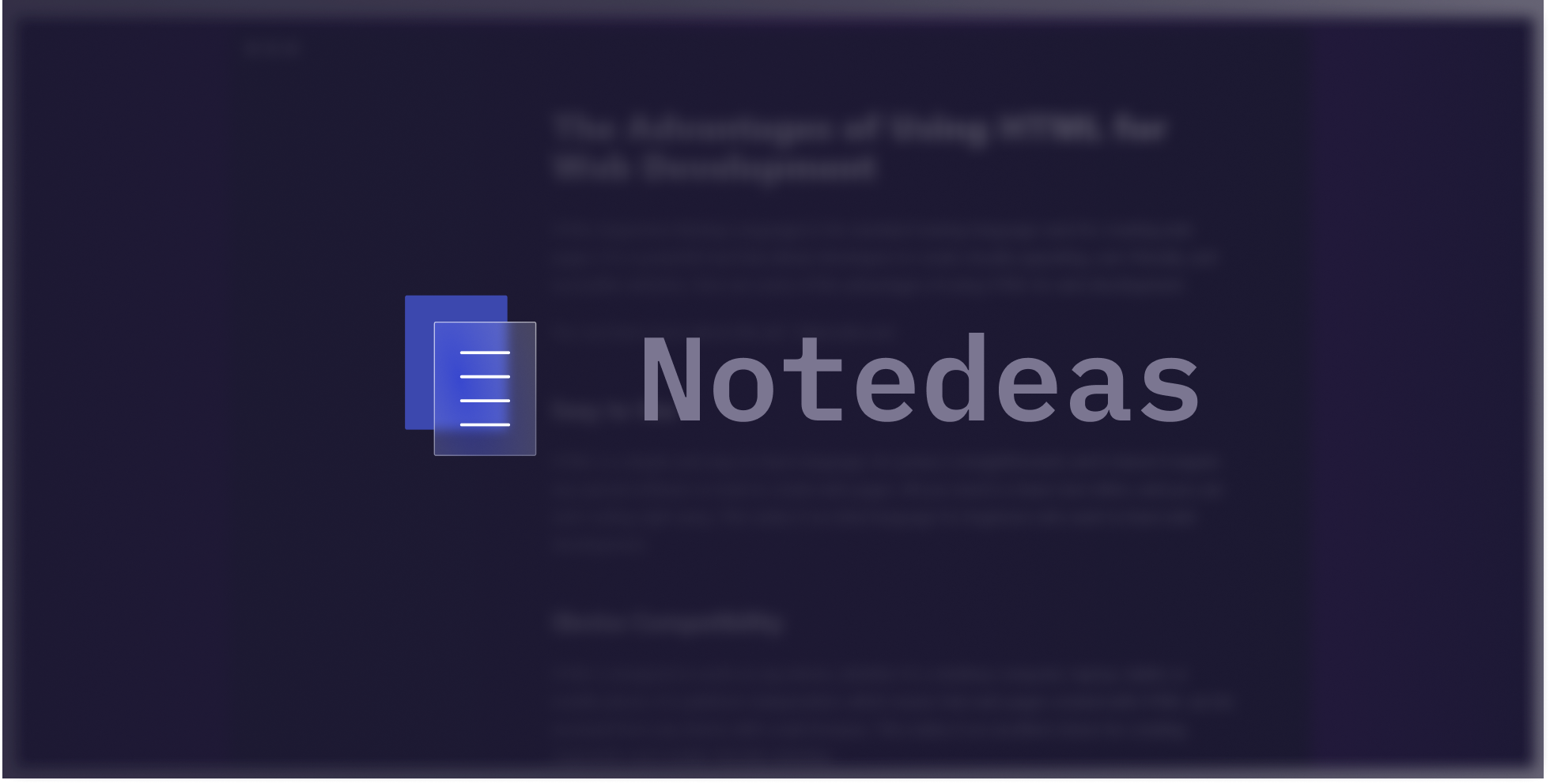 Thumnail do Projeto Notedeas