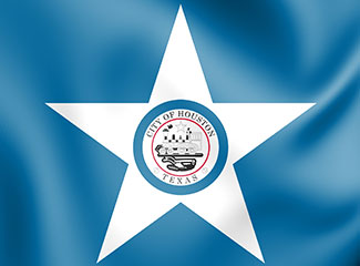 City of Houston blue flag