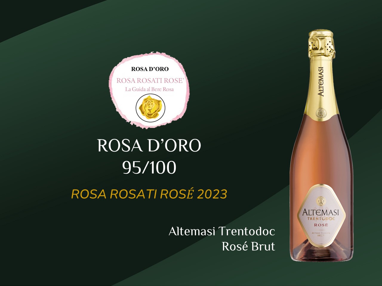 Rosa d'Oro per Altemasi Rosé Brut