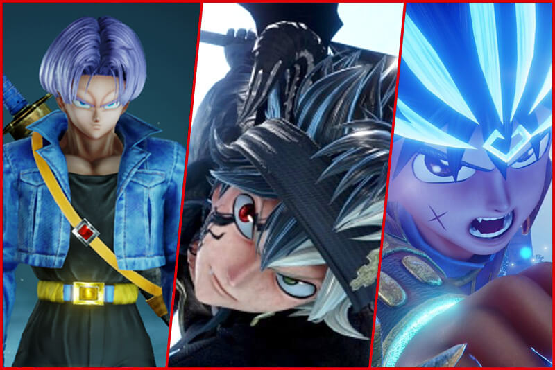 Trunks (Dragon Ball Z), Asta (Black Clover) e Dai (Dragon Quest)