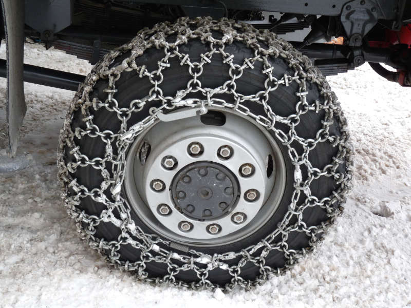 Tire Chain Installation 