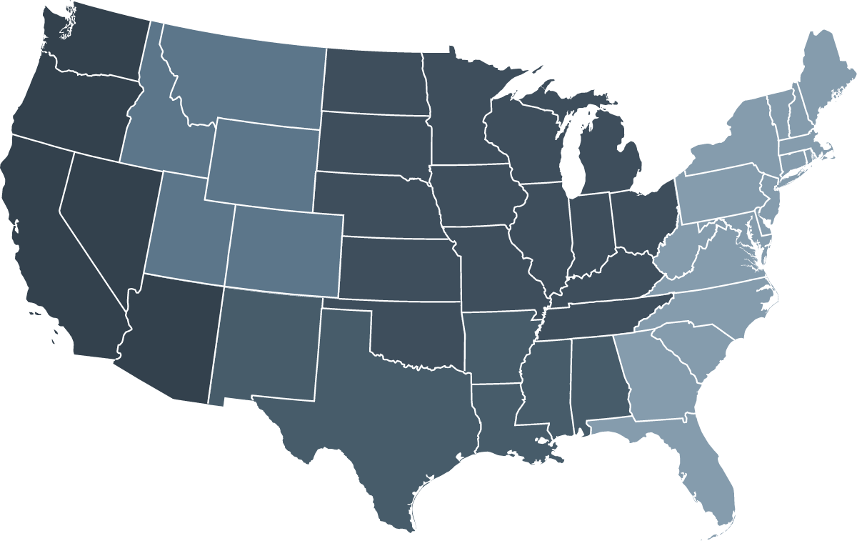 map of North America