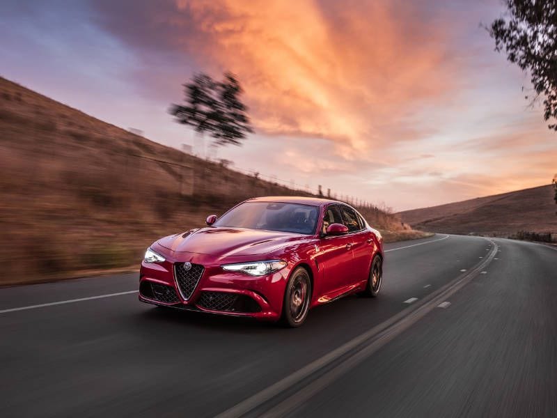 2017 Alfa Romeo Giulia QV Hero Sunset ・  Photo by Alfa Romeo