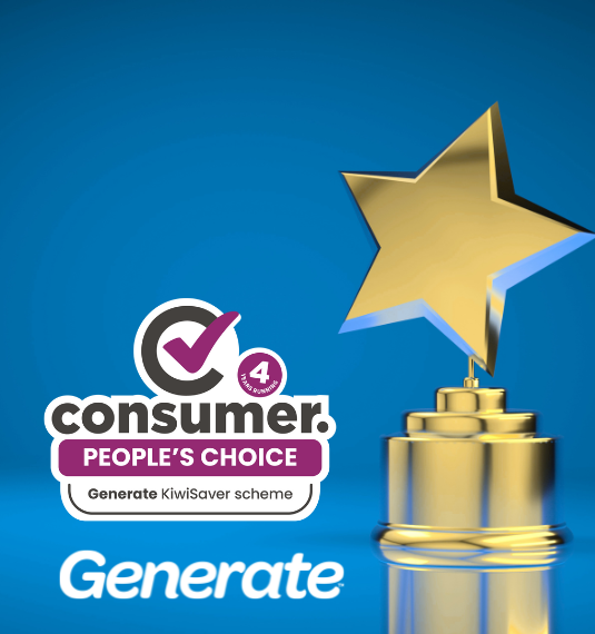 Consumer NZ 2025 badge for People's Choice award for KiwiSaver