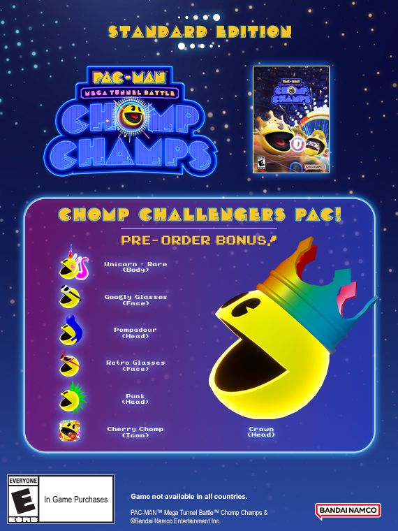 PAC-MAN Mega Tunnel Battle: Chomp Champs Standard Edition Product Overview