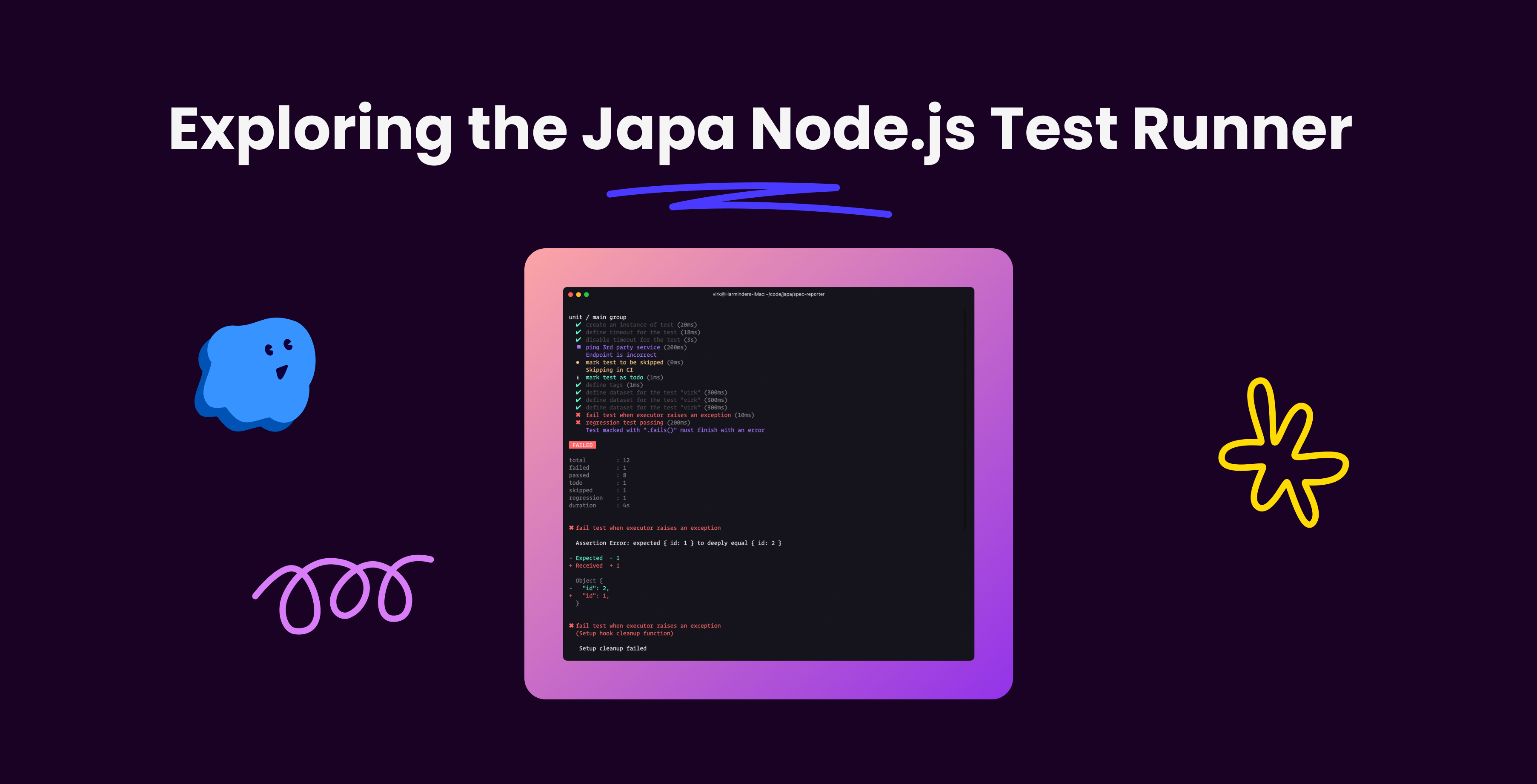 Exploring the Japa Node.js Test Runner