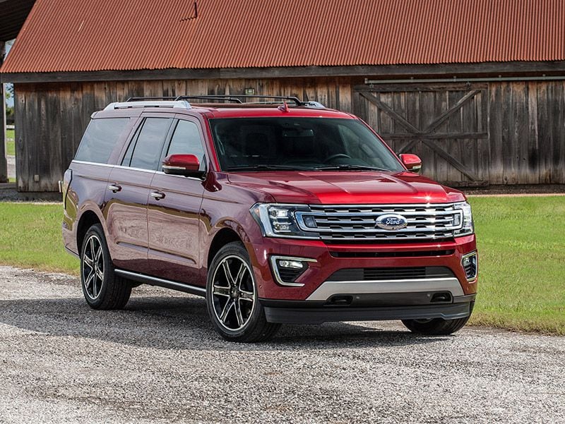 2019 Ford Expedition Texas Edition front three quarter