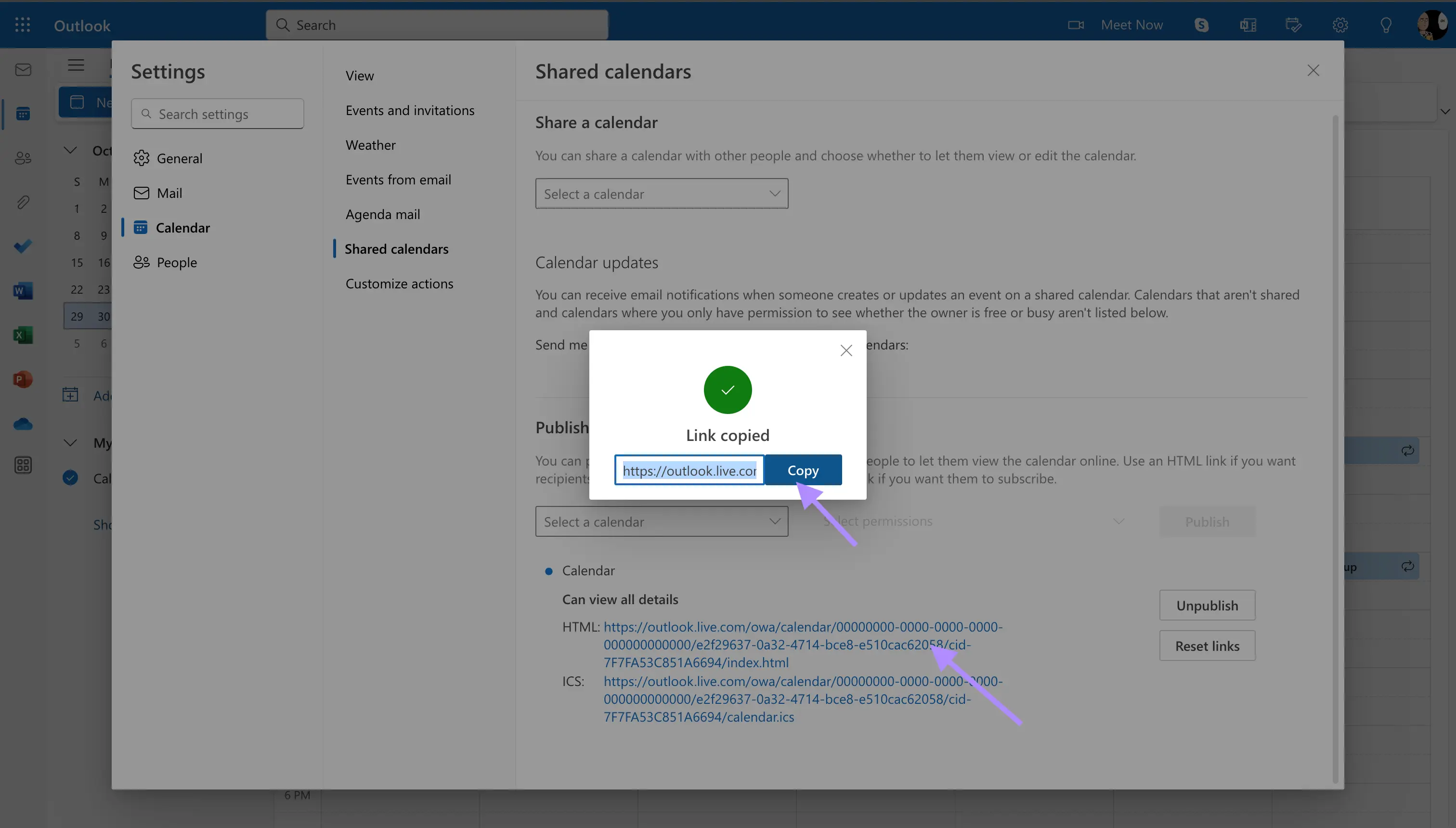 How to link Outlook Calendar to Notion