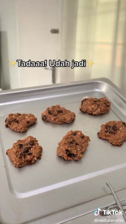 Resep Cookies Coklat Banana Oat Pro Whey