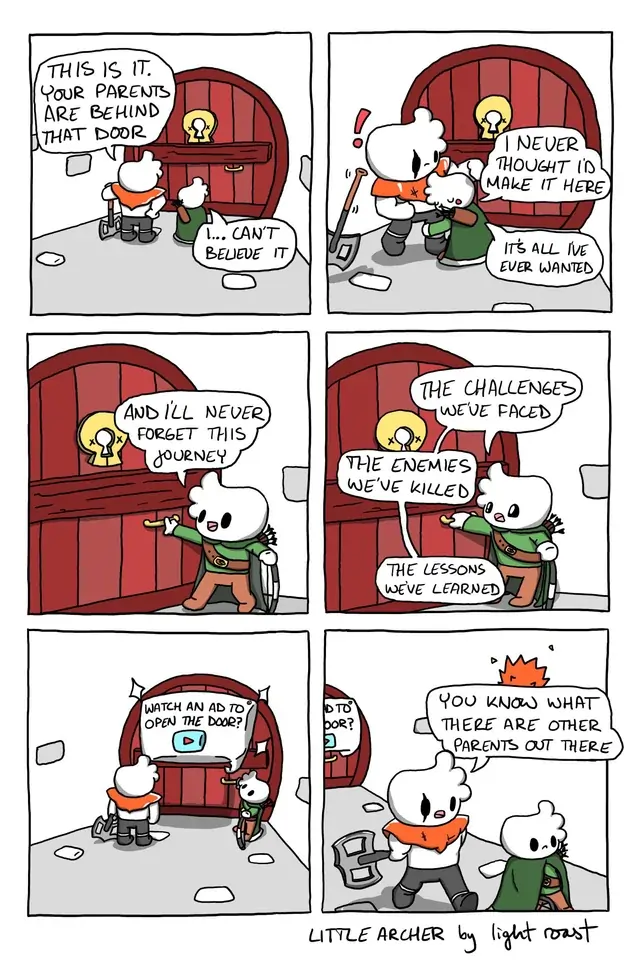 Panel 1: nullPanel 2: nullPanel 3: nullPanel 4: nullPanel 5: nullPanel 6: nullThis is the end of the comic.