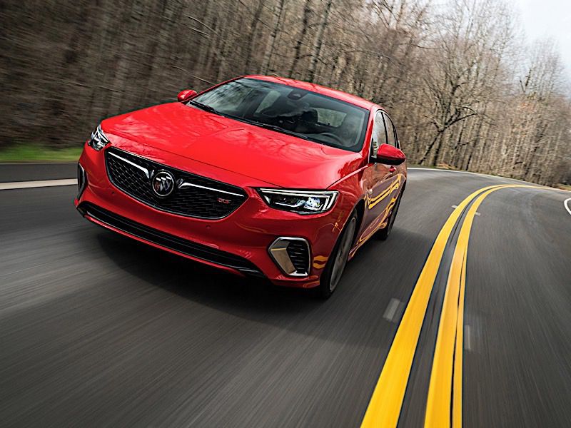 2018 Buick Regal GS front three quarter driving ・  Photo by Buick 