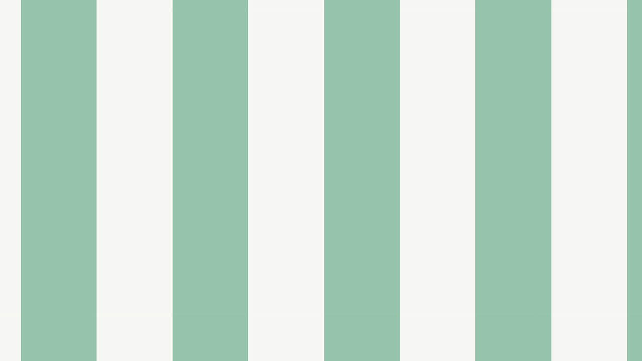FK34409  Classic Green & White Stripe Wallpaper