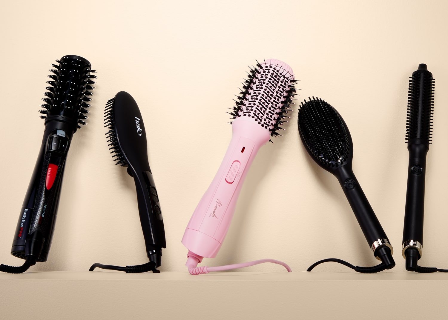 Hot hair styler brush best sale