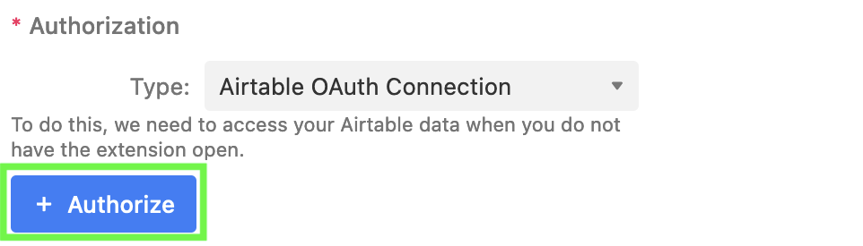 airtable authorization section authorize button.png