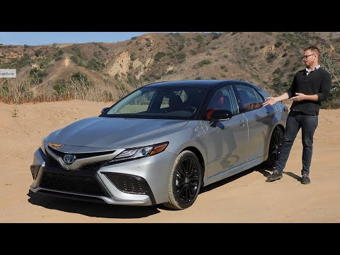 2021 Toyota Camry Hybrid Test Drive Video Review