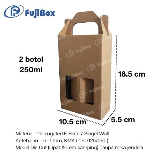 FUJIBOX DUS KARTON | DUS BOTOL 250 ML ISI 2 | DUS MINUMAN