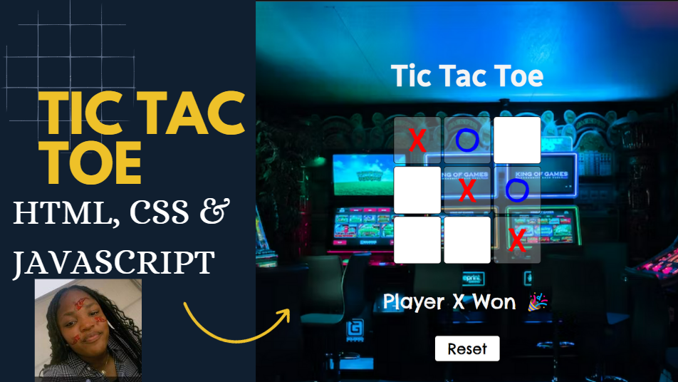 Tic Tac Toe Game using HTML CSS & JavaScript