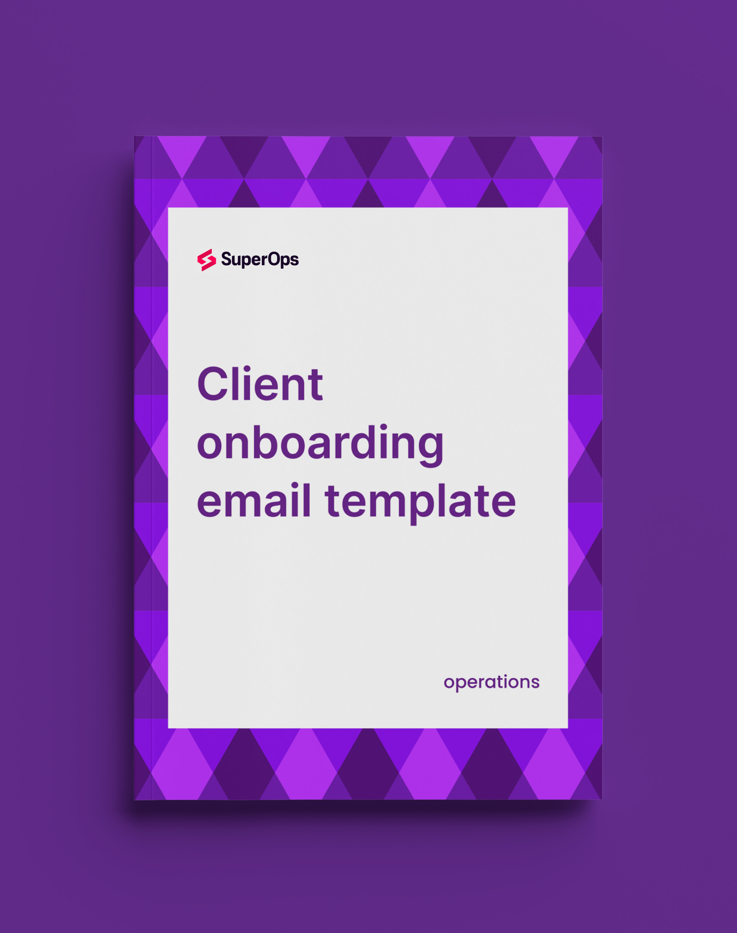 Client onboarding email template for MSPs SuperOps