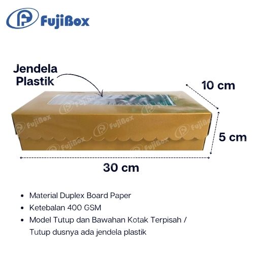 FUJIBOX DUS EMAS | KM 30 x 10 x 5 | DUS EMAS BROWNIES