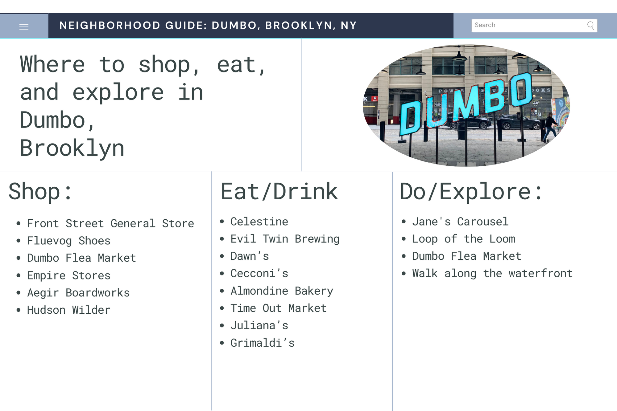 Dumbo Guide List.png