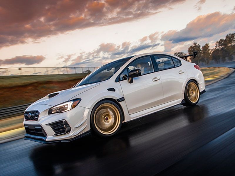 2019 Subaru WRX STI S209 exterior on track ・  Photo by Subaru 