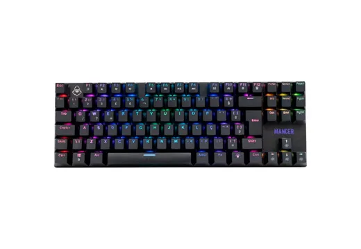 Imagem do produto Teclado Mecânico Gamer Mancer Ghoul MK2, RGB, ABNT2, Switch Huano Marrom, Preto, MCR-GHM2-RGB01BW em Mercado Livre