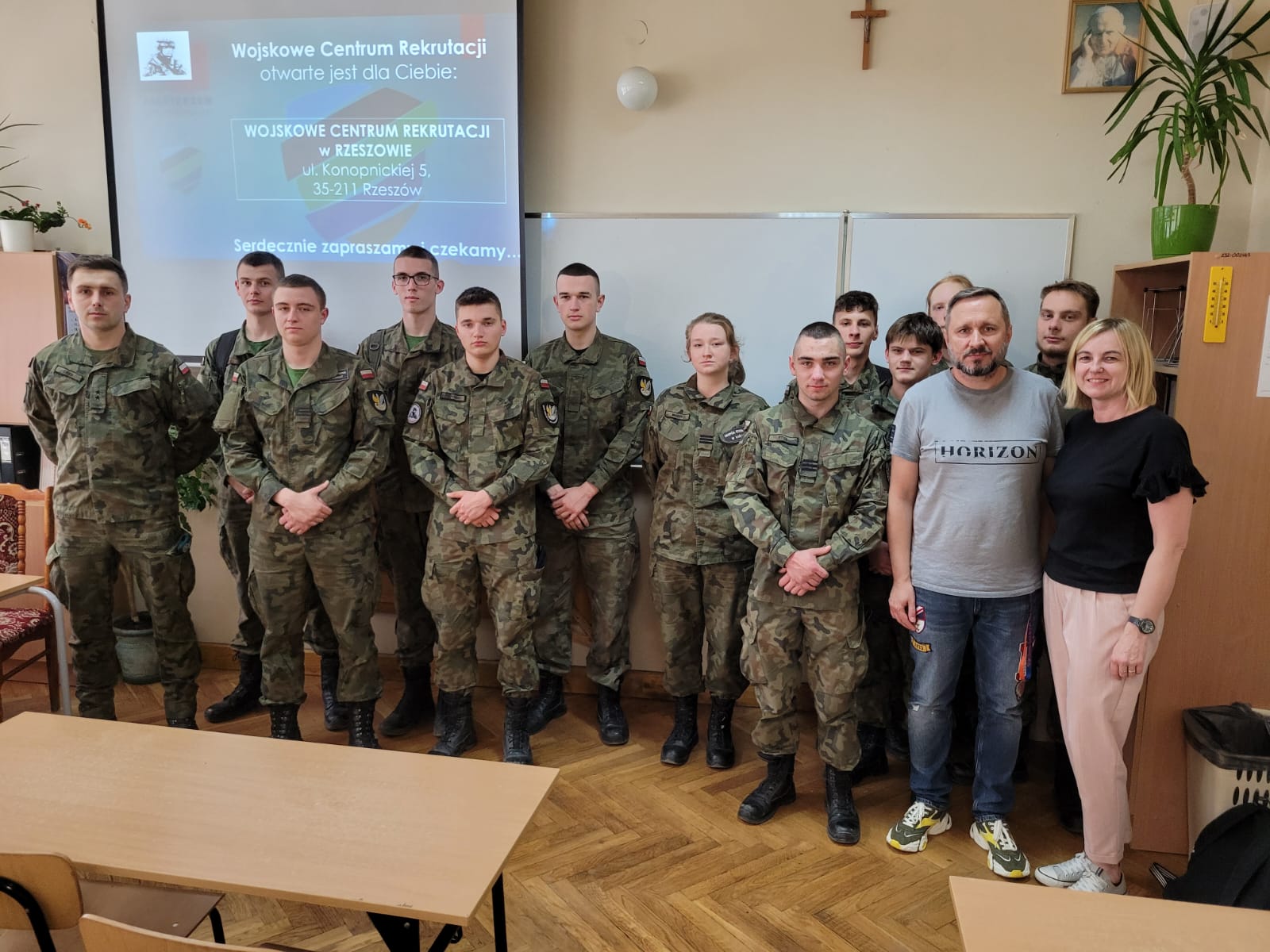 Zostań żołnierzem - spotkanie młodzieży z przedstawicielem Wojskowego Centrum Rekrutacji w Rzeszowie