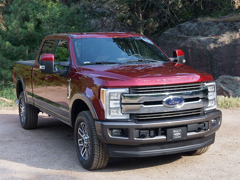 2017 Ford F250 SuperDuty exterior hero shot with grille ・  Photo by Jason Fogelson