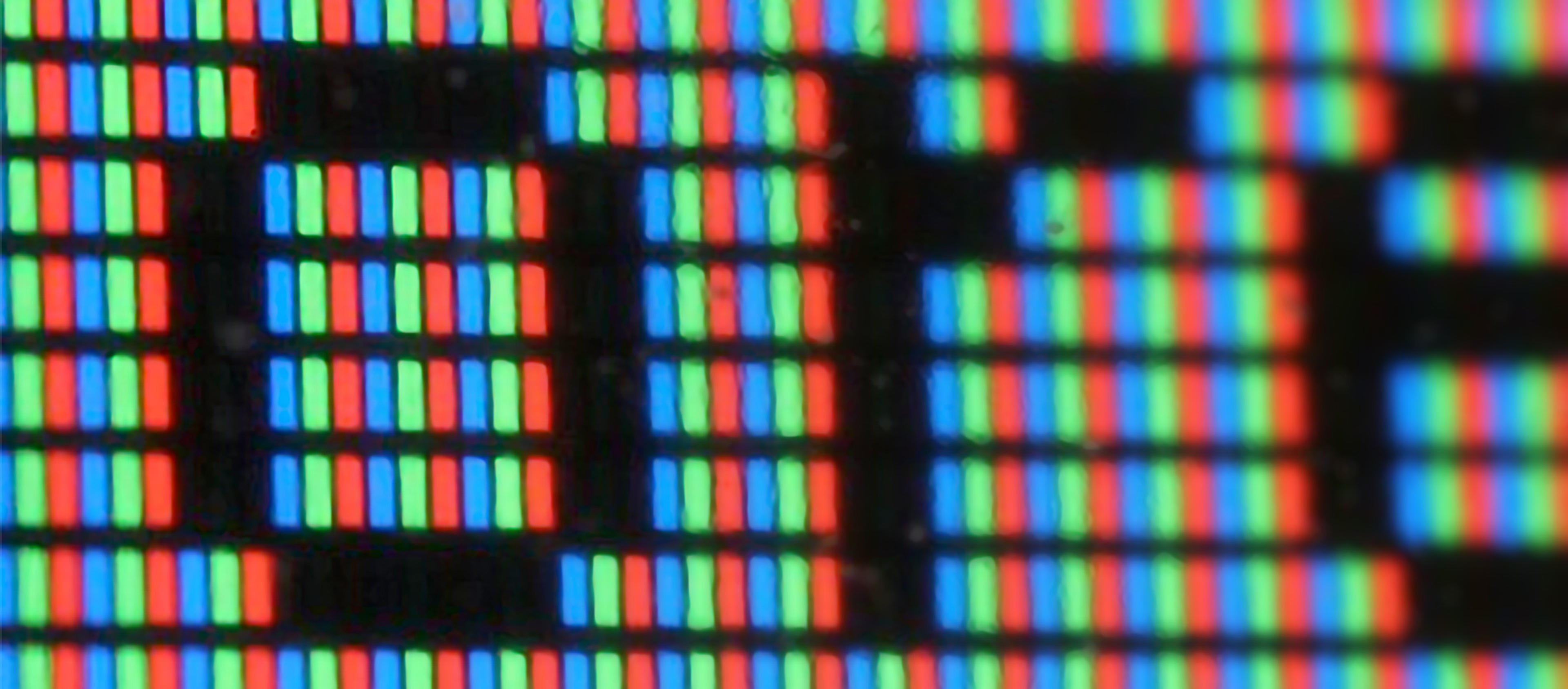 close up photo of LCD display pixels