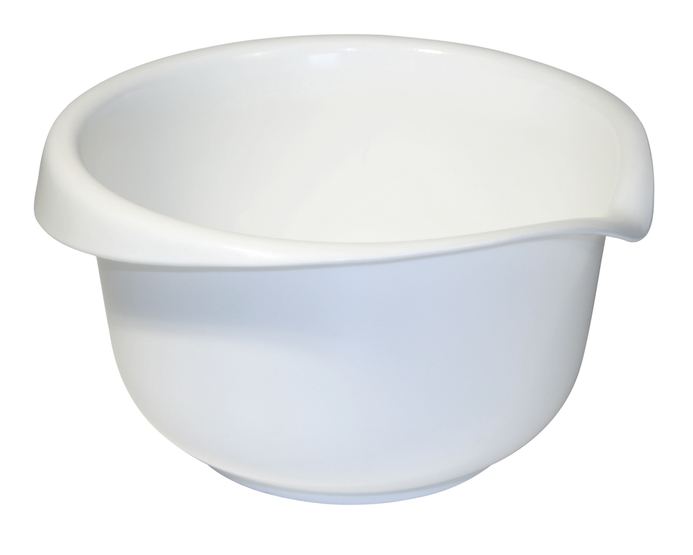White mixing bowl