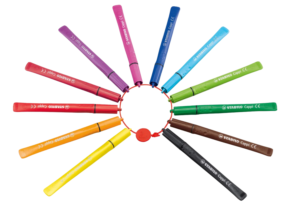 Stabilo Cappi verschiedene Farben an Ring