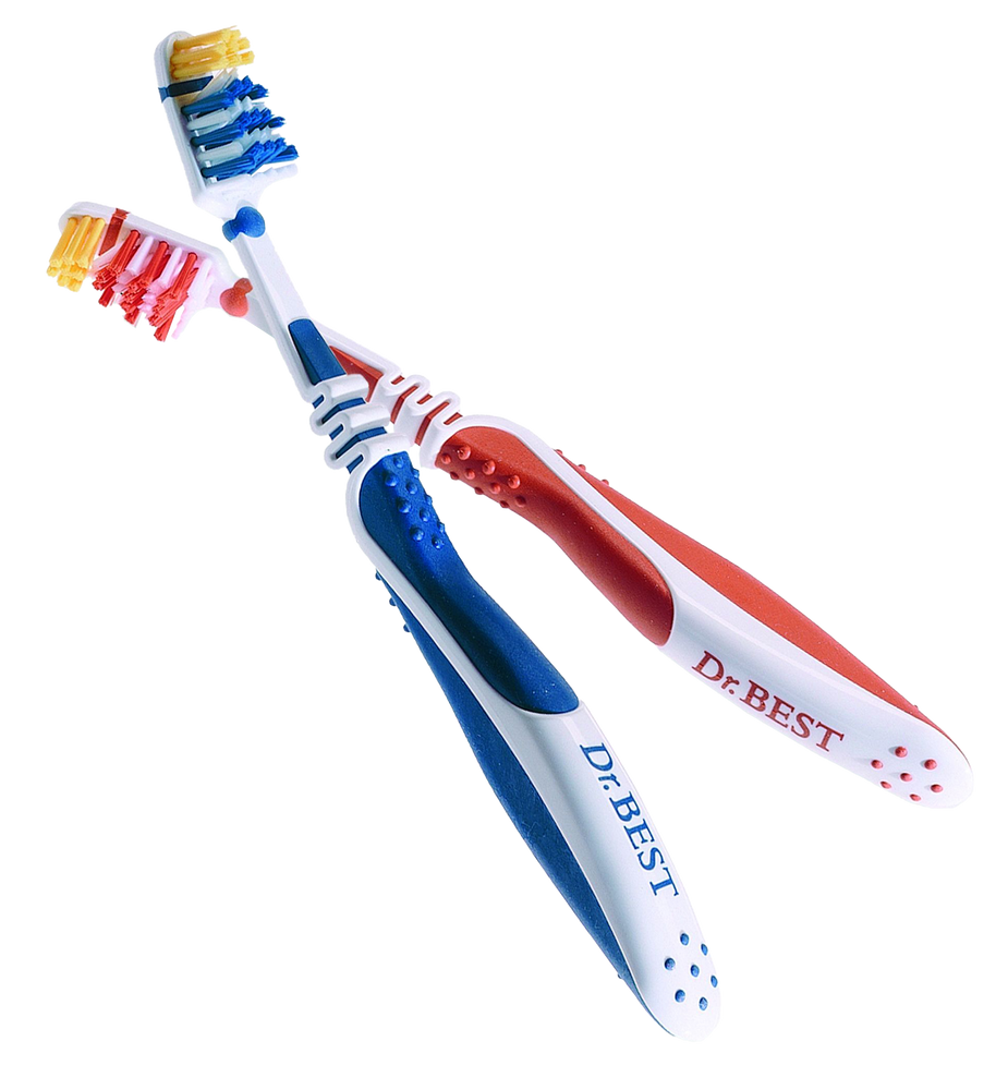 Toothbrushes in red and blue optional