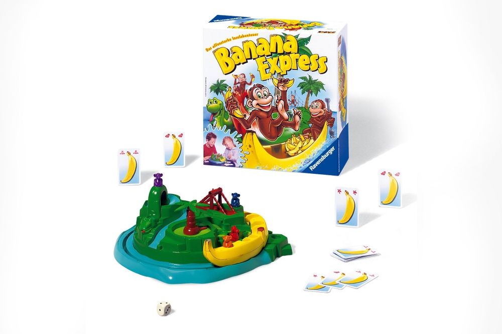 Banana Express game with game box in the background