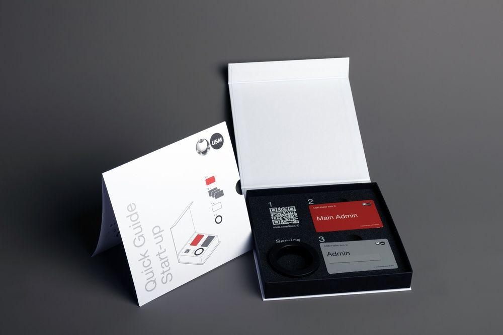 Packaging of the product with two key cards.